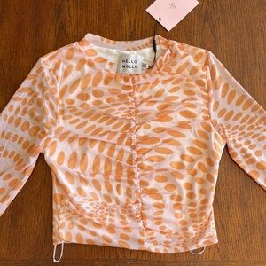 Hello Molly Retro Lover Crop Top Size 4